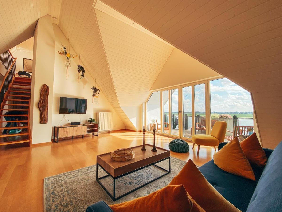 Rheinloft 3 - Grosse Giebelwohnung Mit Dachterrassen An Der Rheinpromenade Эммерих Экстерьер фото