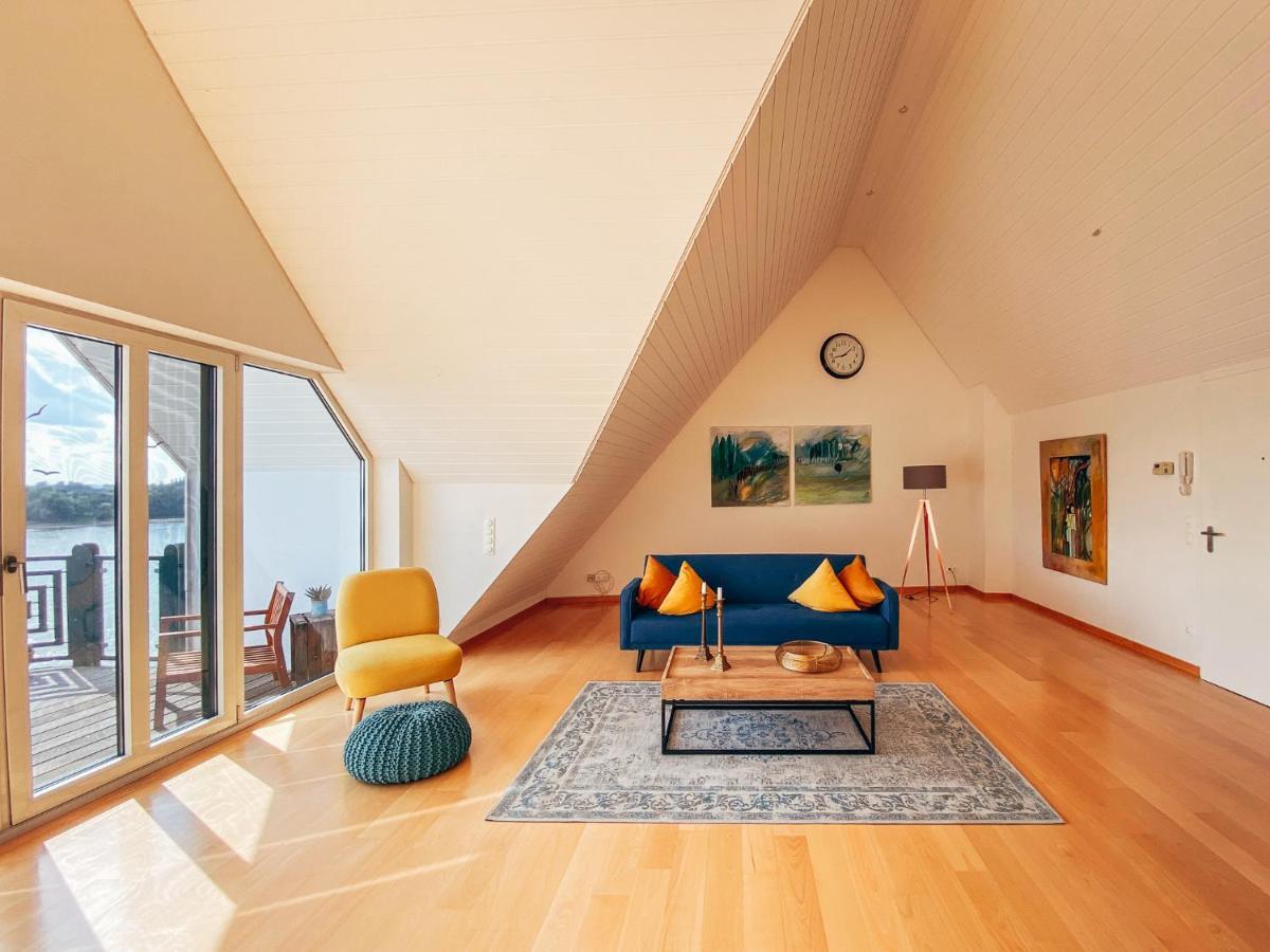 Rheinloft 3 - Grosse Giebelwohnung Mit Dachterrassen An Der Rheinpromenade Эммерих Экстерьер фото